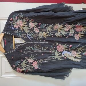 Johnny Was Arcana Dress w/ Slip XL NWT